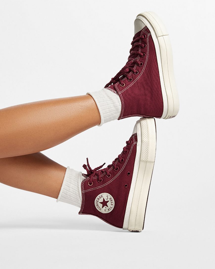 Dámské Boty Na Platformy Converse Chuck Taylor All Star Lift Tonal Platene Vysoké Růžové | CZ DHZG71